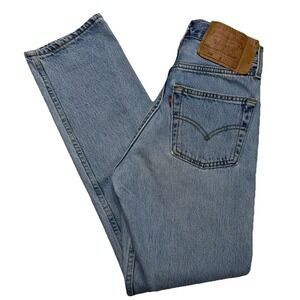 Vintage Levi's 501XX Women's 25x28 - 90s Made in USA Distressed Button Fly Light